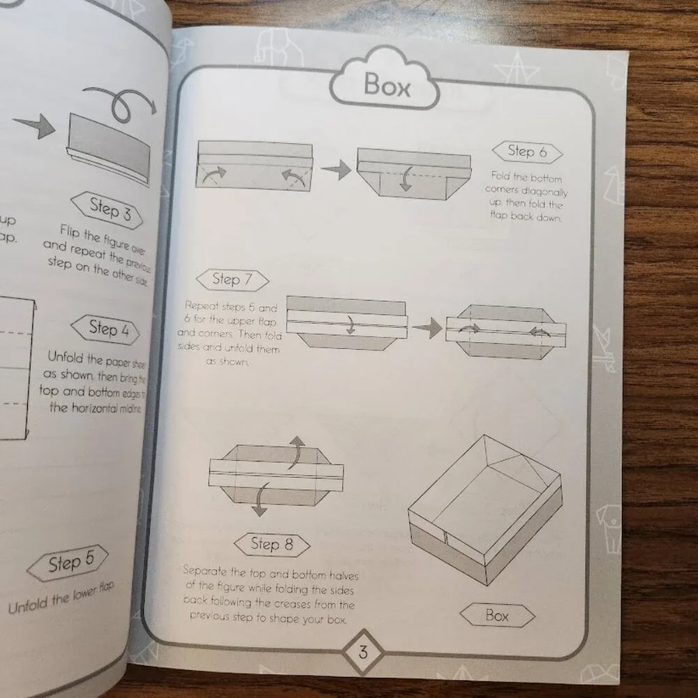 Origami Boxes For Kids Papercrafts Book Craft Paperback Book How To Make Boxes